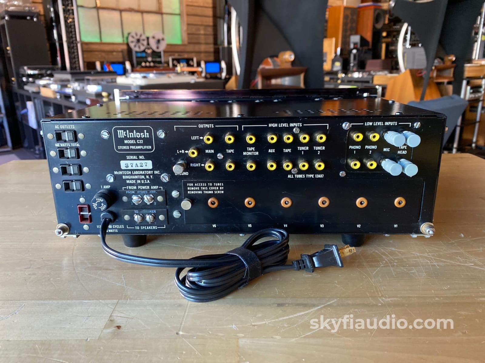 McIntosh C22 Vintage Tube Preamplifier, Restored, Highly Collectable