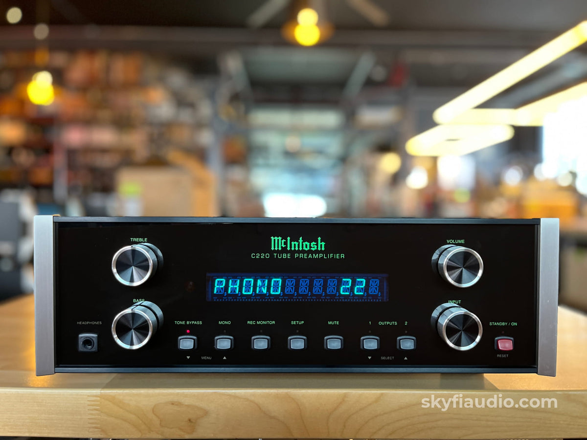 McIntosh C220 Tube Preamplifier - All Analog w/ Fiber Optic Lighting - Preamplifier