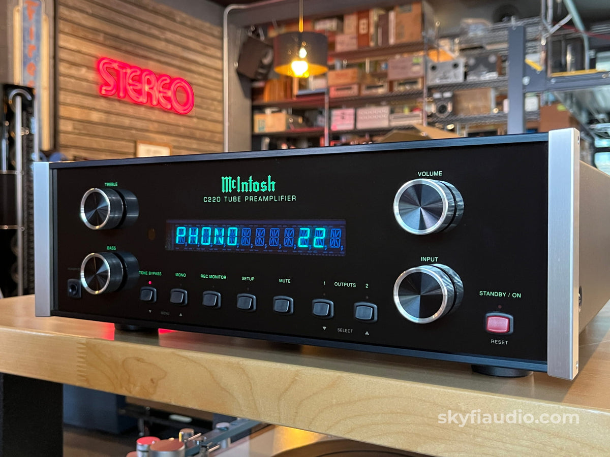McIntosh C220 Tube Preamplifier - All Analog w/ Fiber Optic Lighting - Preamplifier
