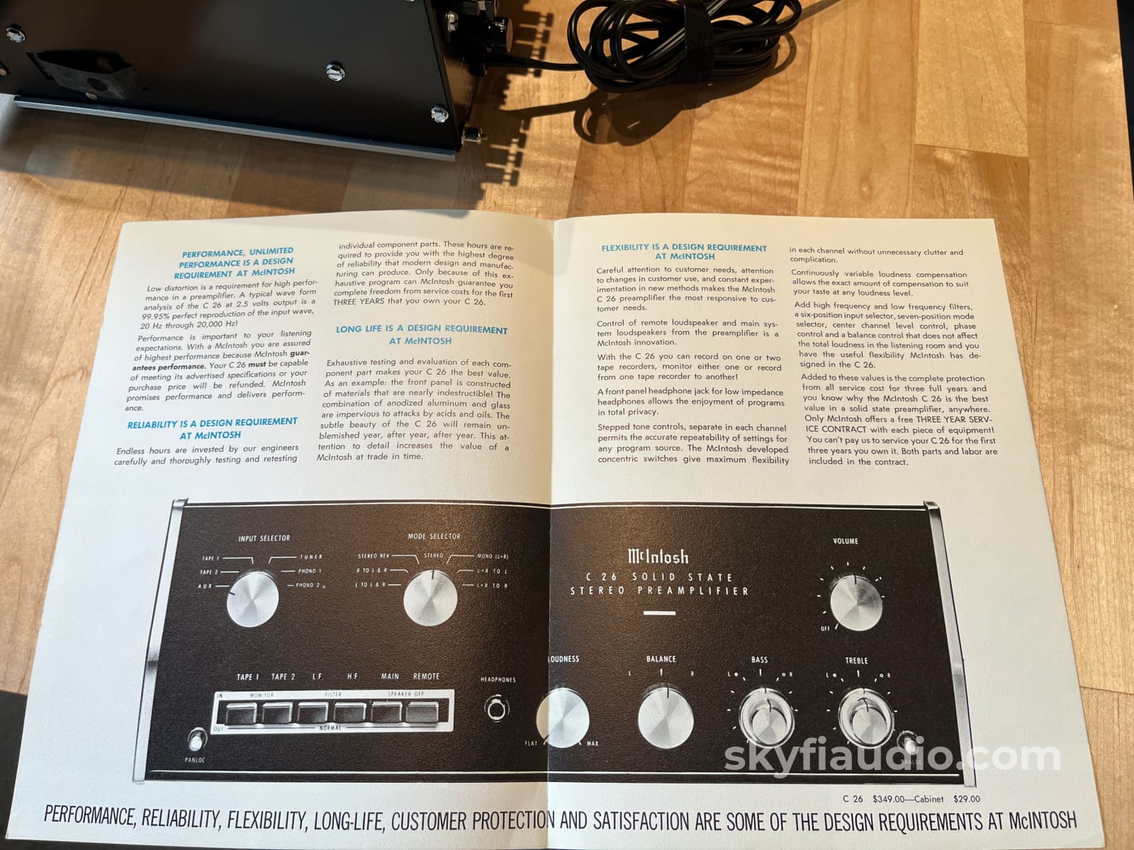 McIntosh C26 Solid State Preamplifier - Serviced - Dual Phono Inputs