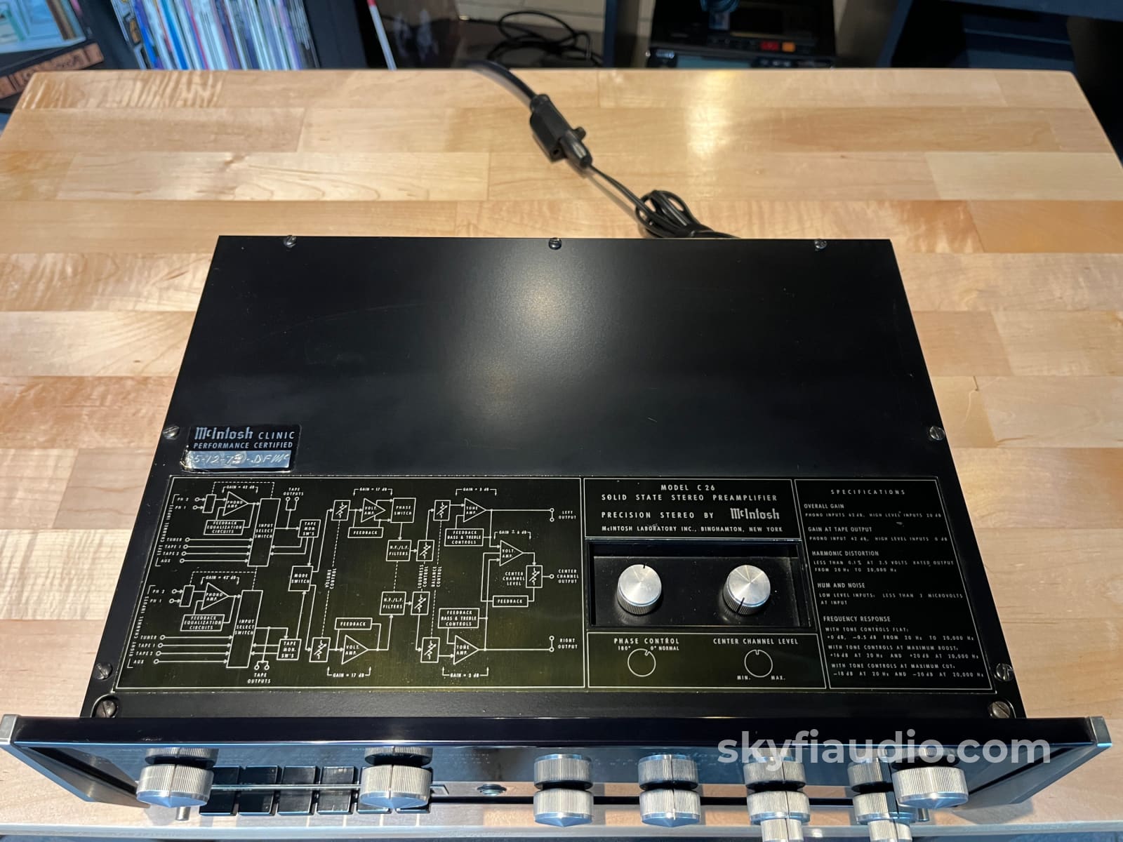 McIntosh C26 Solid State Preamplifier - Serviced - Dual Phono Inputs