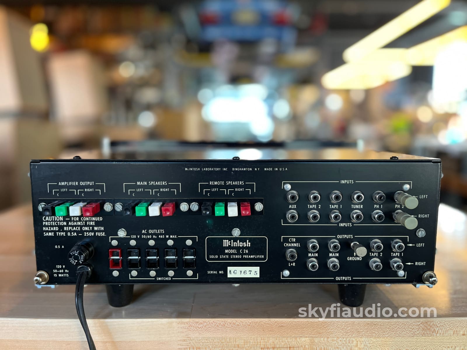 McIntosh C26 Vintage Solid State Preamplifier- Lightly Serviced Preamplifier