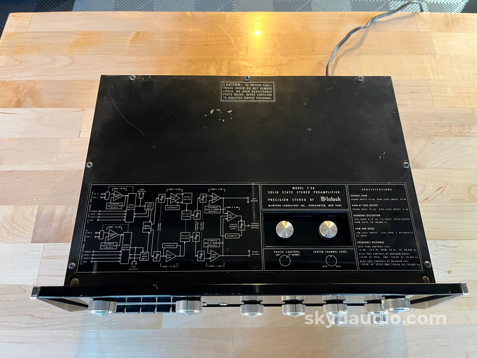 McIntosh C26 Vintage Solid State Preamplifier- Lightly Serviced Preamplifier