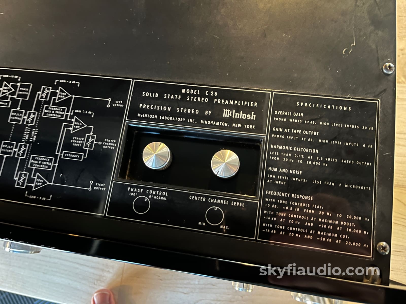 McIntosh C26 Vintage Solid State Preamplifier- Lightly Serviced Preamplifier