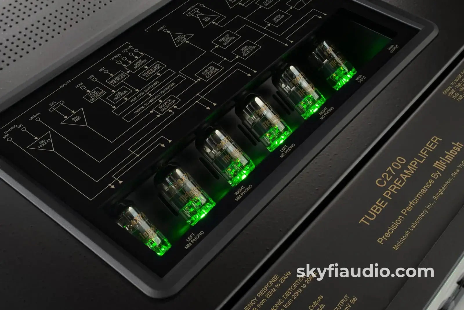 McIntosh C2700 Tube Preamplifier and Quad Balanced DAC - Factory Refurbished - Preamplifier