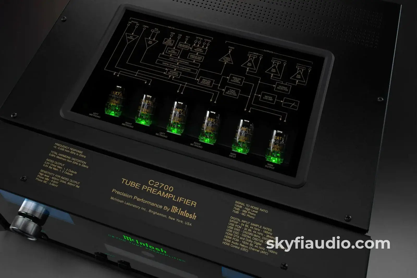 McIntosh C2700 Tube Preamplifier and Quad Balanced DAC - Factory Refurbished - Preamplifier