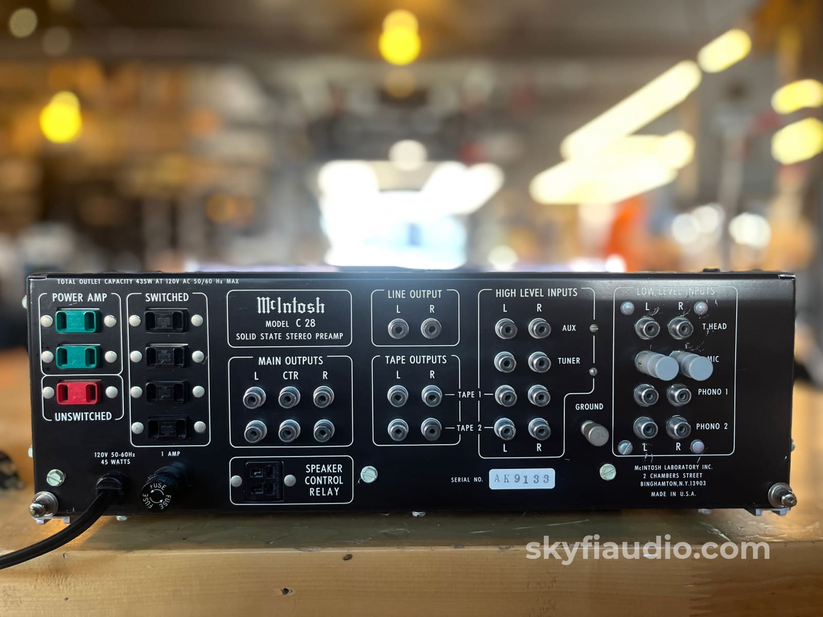 McIntosh C28 プリアンプ McIntosh C28 Preamp Complete Collector Set - Box & Literature - Servic