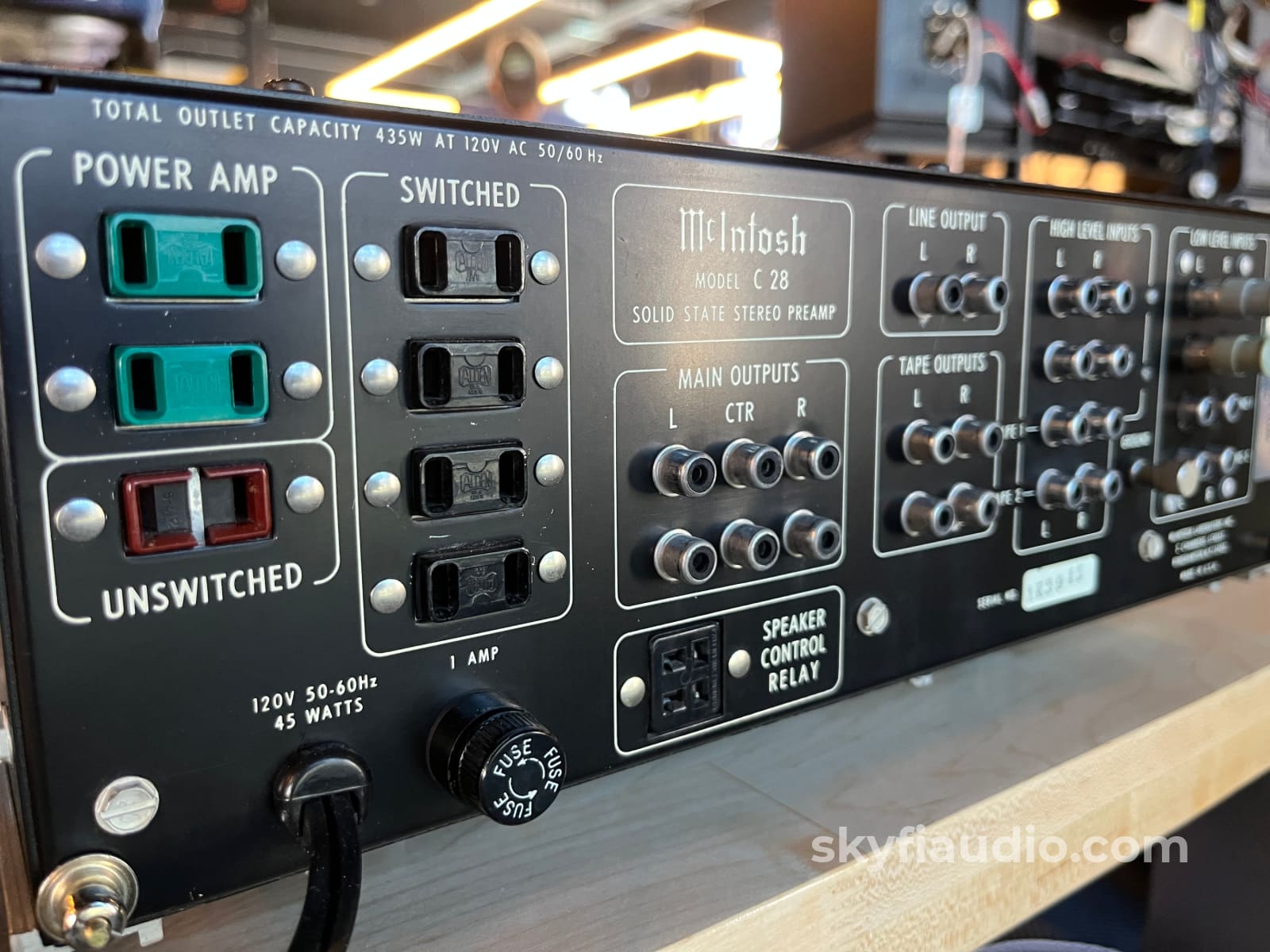 McIntosh C28 Vintage Solid State Preamplifier- Lightly Serviced Preamplifier