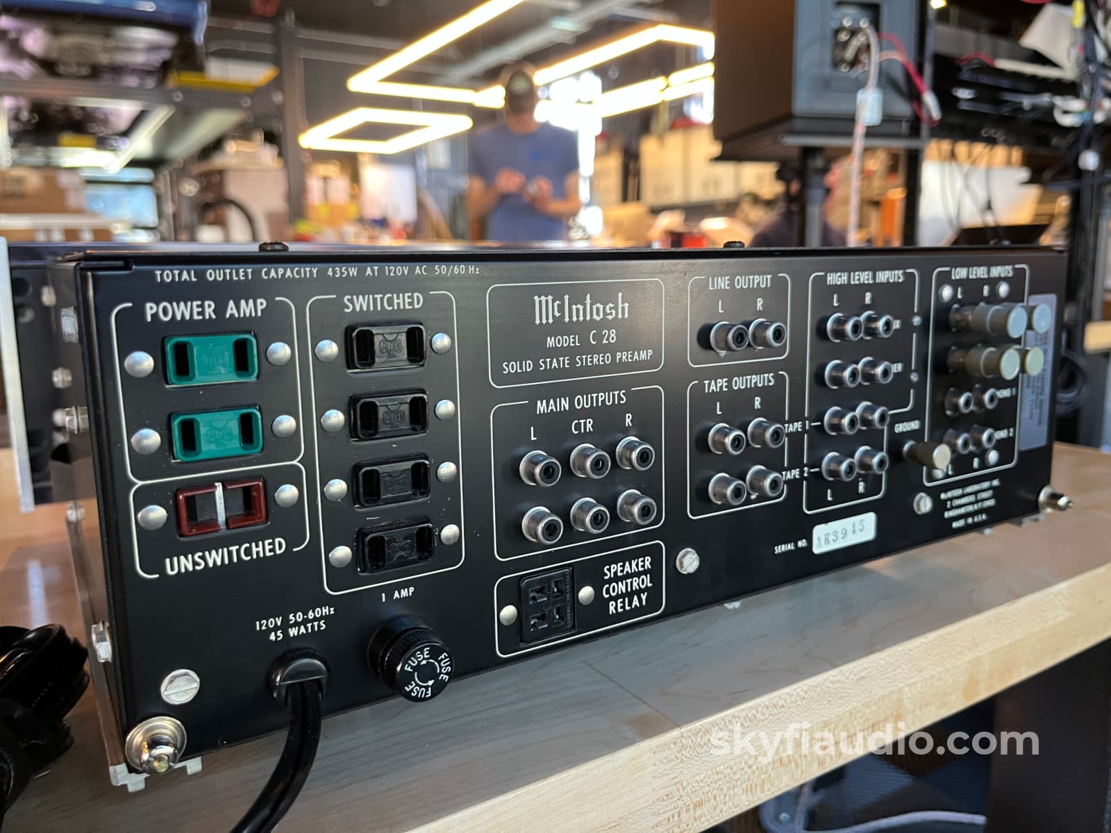 McIntosh C28 Vintage Solid State Preamplifier- Lightly Serviced Preamplifier