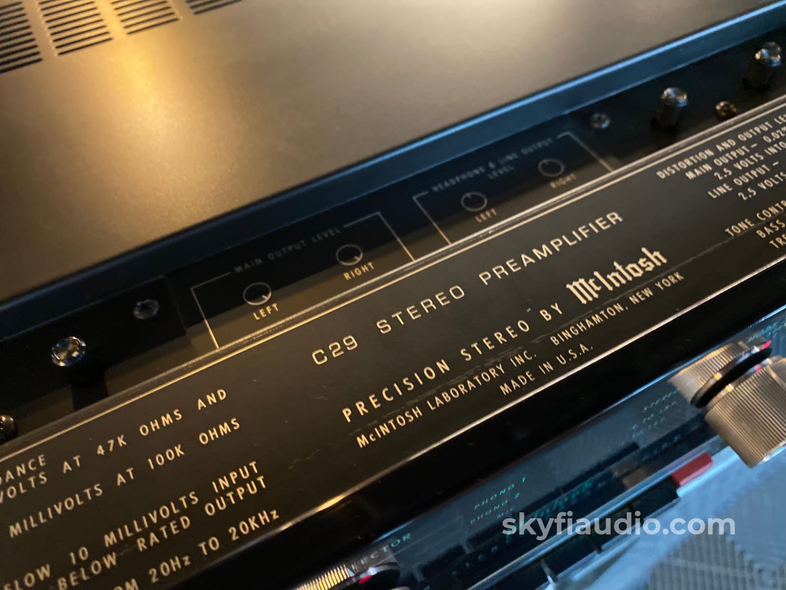 McIntosh C29 Vintage Preamplifier