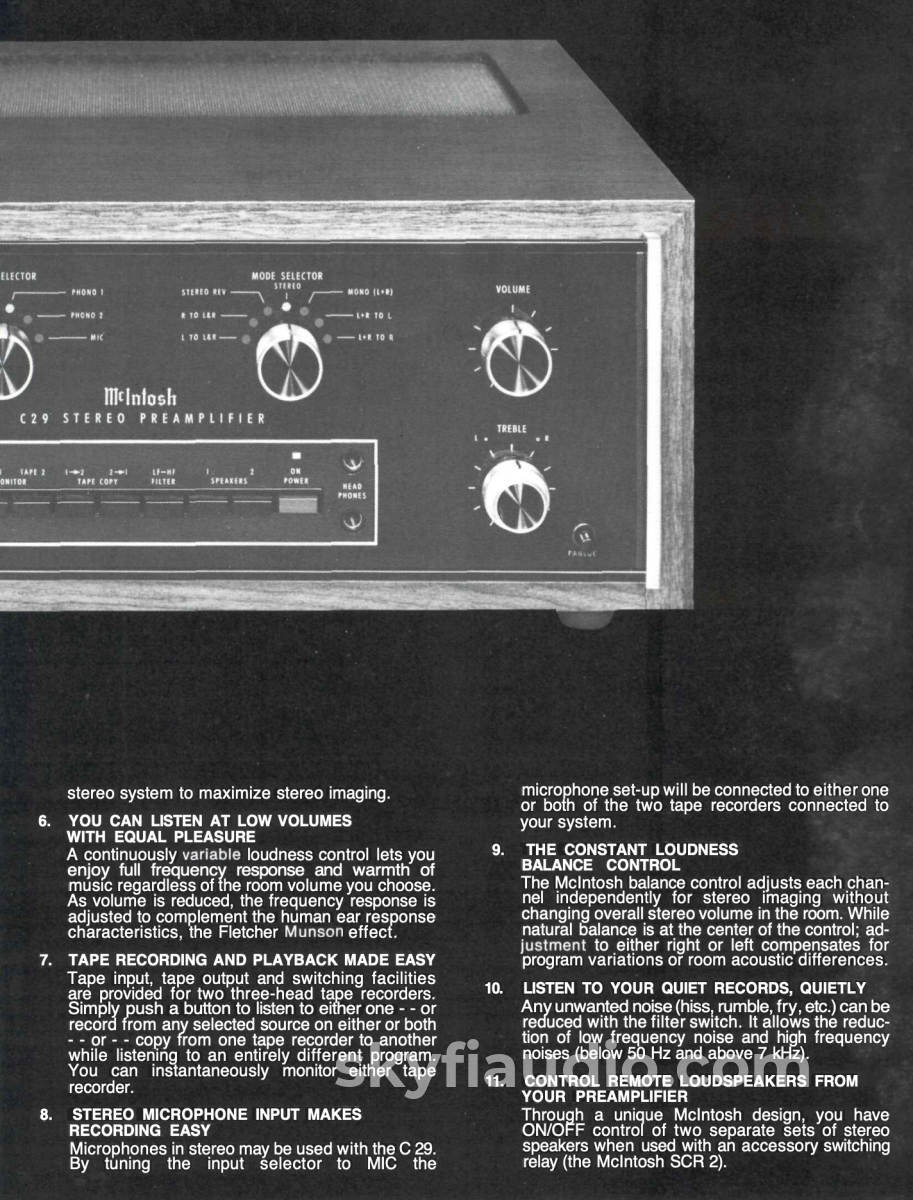 Mcintosh C29 Vintage Preamplifier