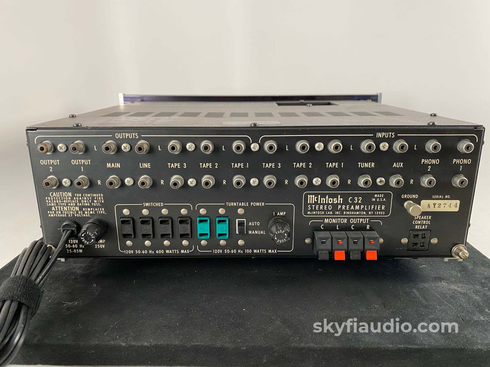 McIntosh C32 Vintage Analog Preamplifier with Phono