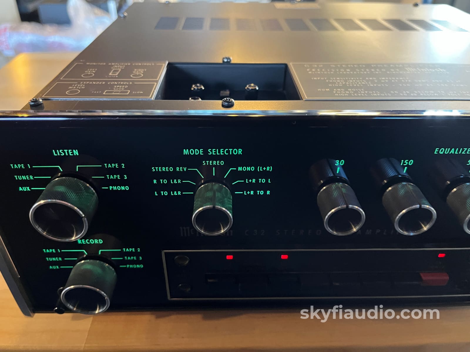 McIntosh C32 Vintage Solid State Preamplifier - SkyFi Overhauled Preamplifier