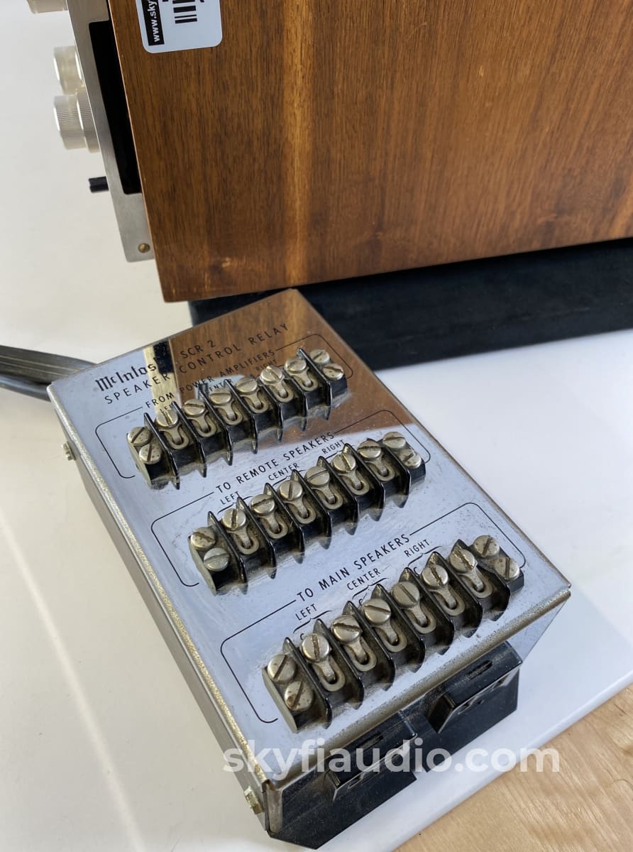Mcintosh C33 Vintage Audio Preamplifier With Wood Cabinet