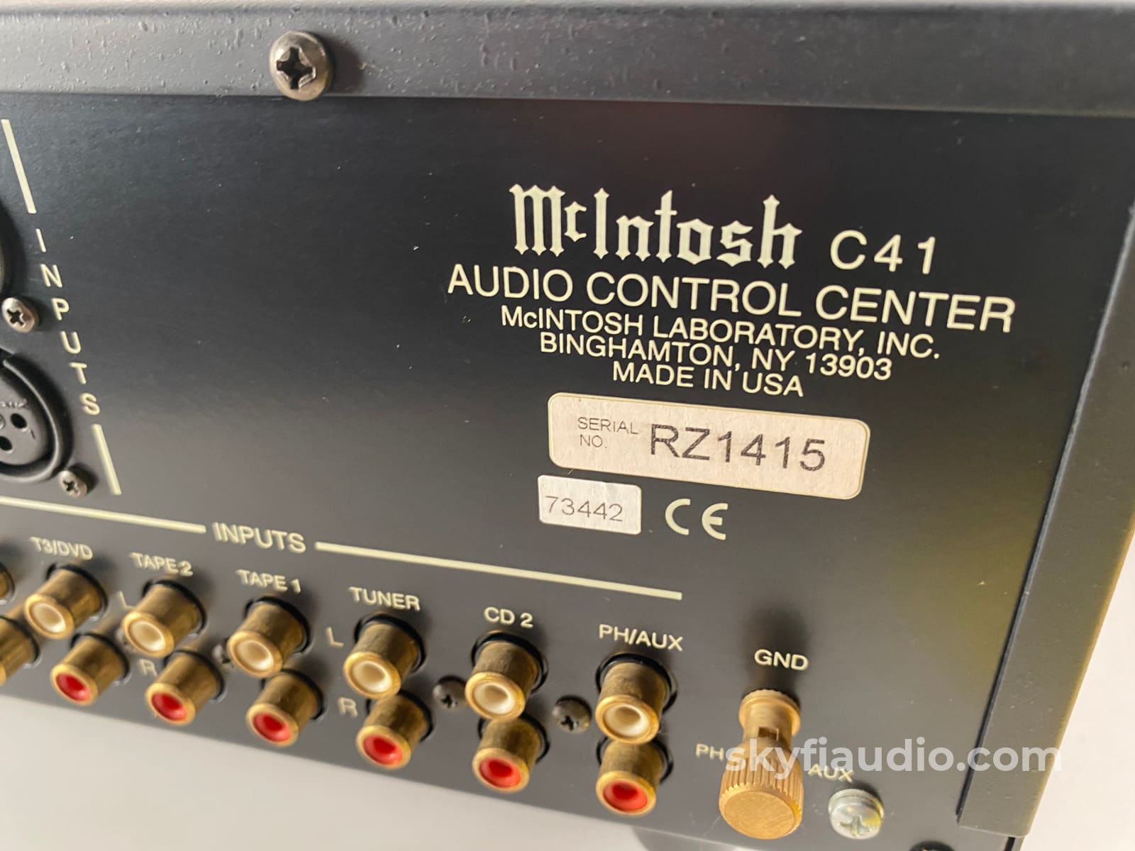 Mcintosh C41 All Analog Preamp With Phono Input And Remote Preamplifier