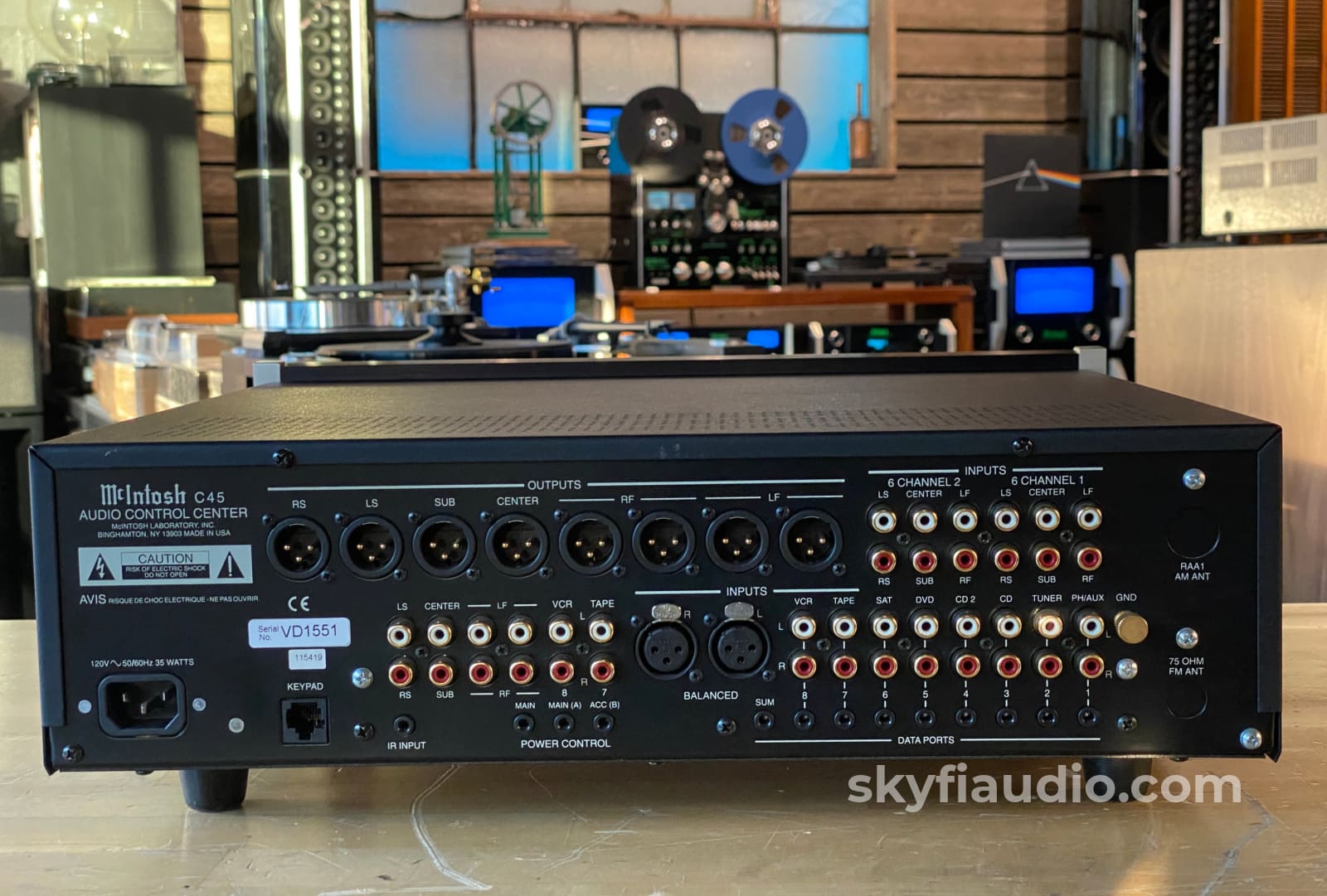 McIntosh C45 Preamp - All Analog with Phono Input - Fiber Optic Lighting