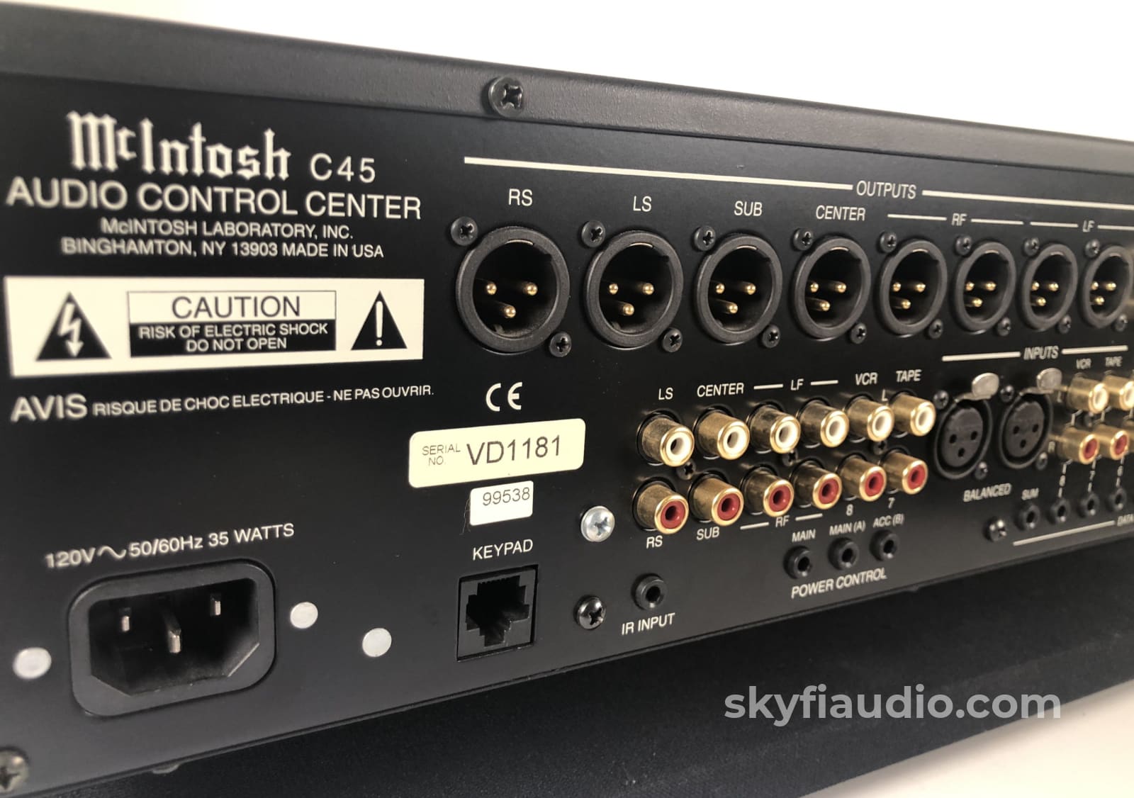 Mcintosh C45 Preamp - All Analog With Phono Input Preamplifier