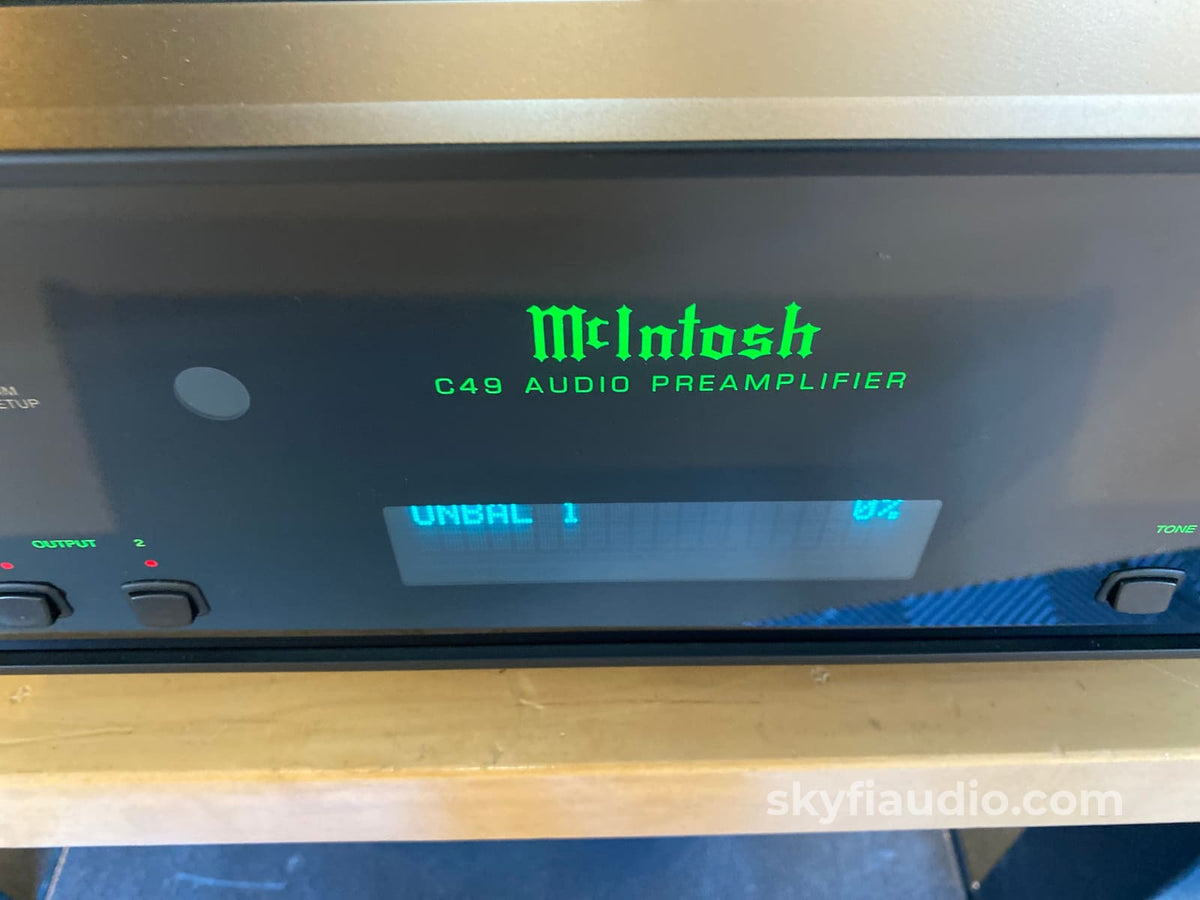 Mcintosh C49 Solid State Preamp - Lightly Used And Complete Preamplifier