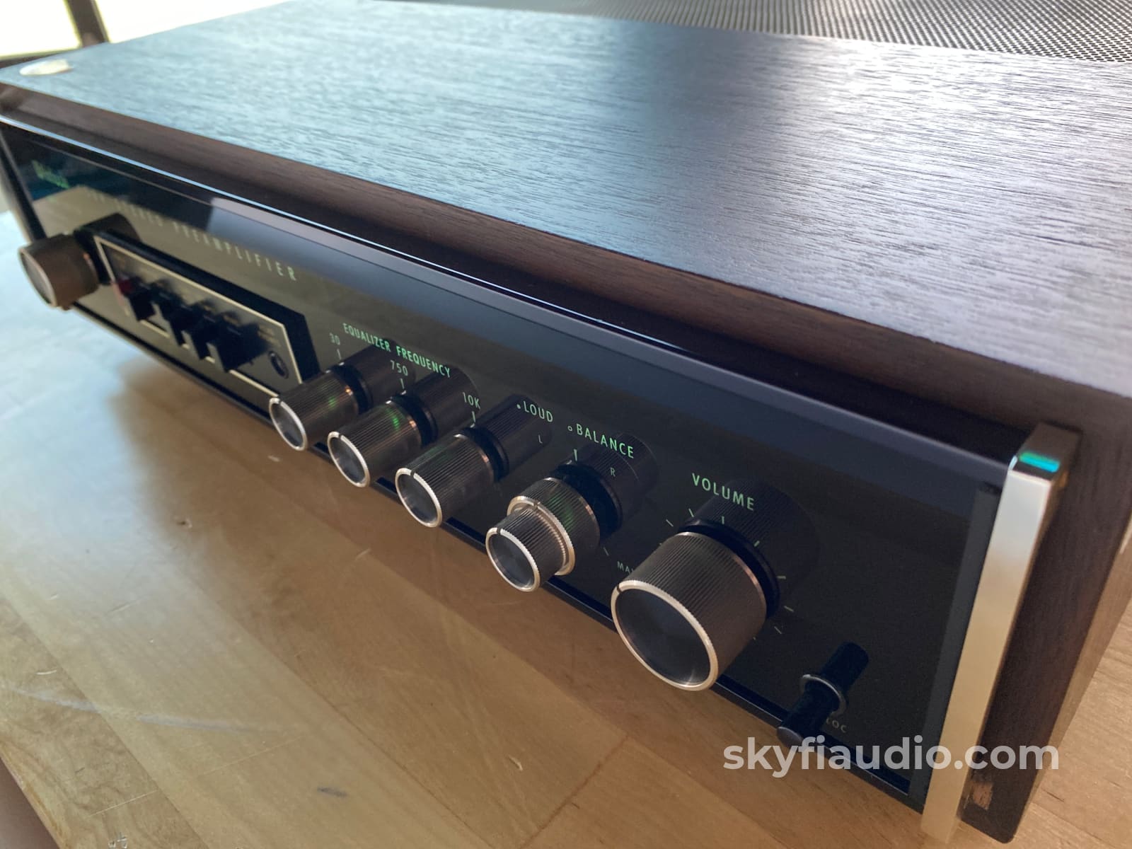 McIntosh C504 Solid State Vintage Preamplifier With Wood Cabinet