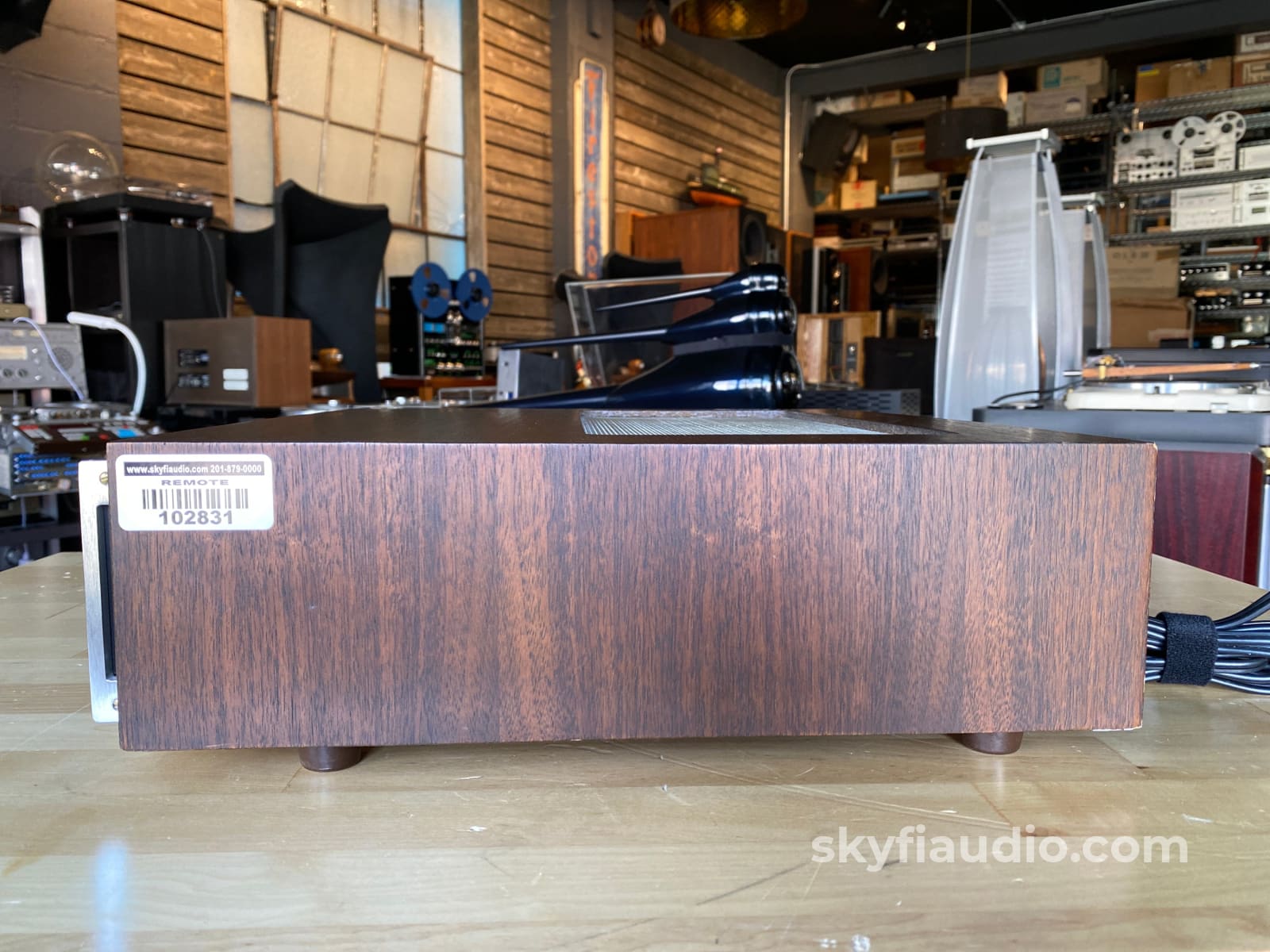 McIntosh C504 Solid State Vintage Preamplifier With Wood Cabinet
