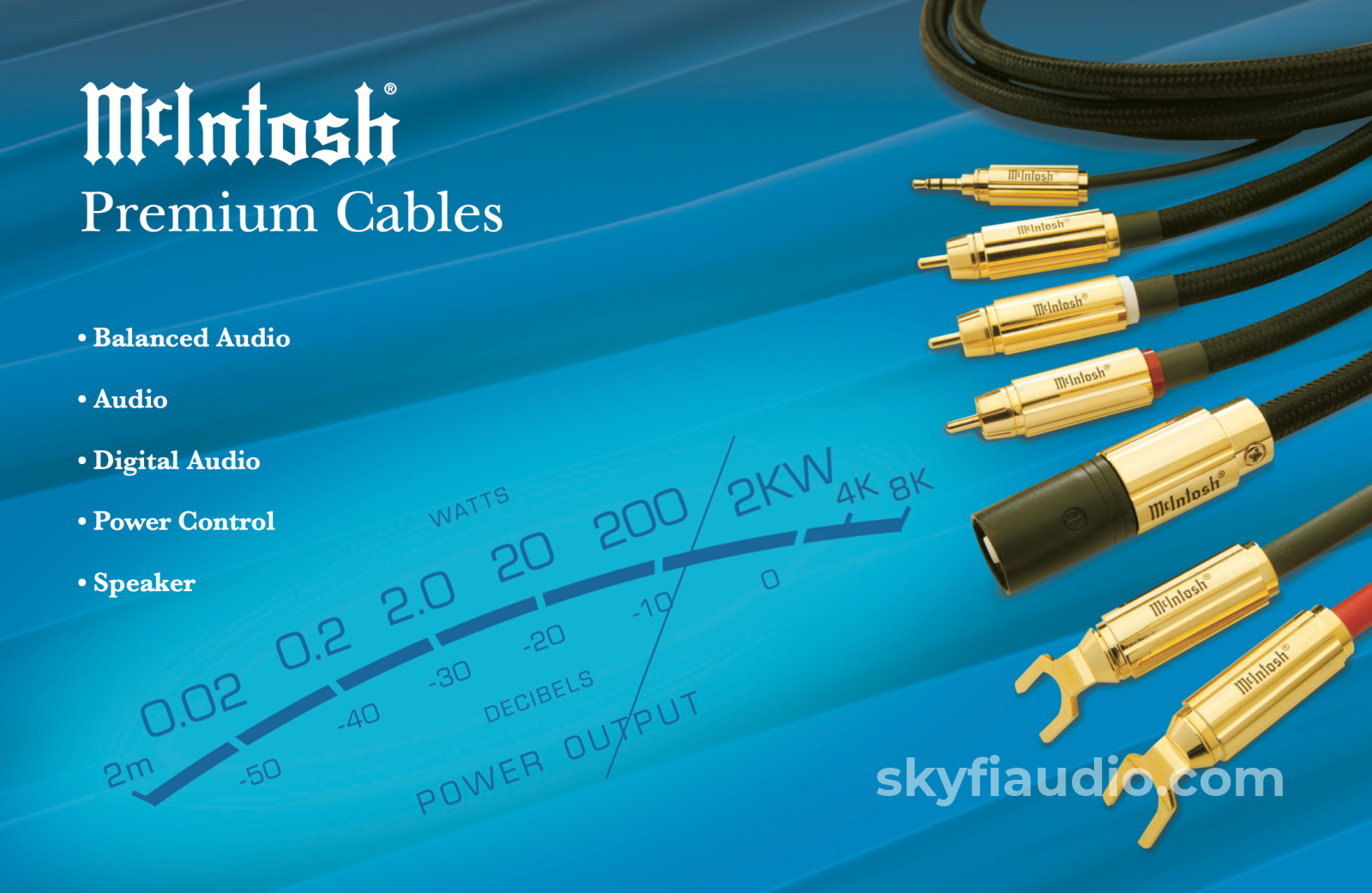 Mcintosh Custom Length Speaker Cables (Pair) - 6M In Store Only