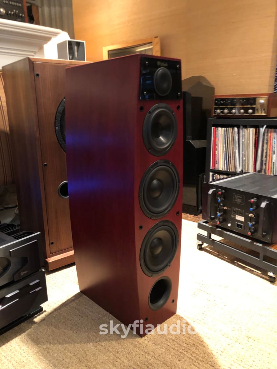 Mcintosh Ls340 Speakers - Red Cherry Finish
