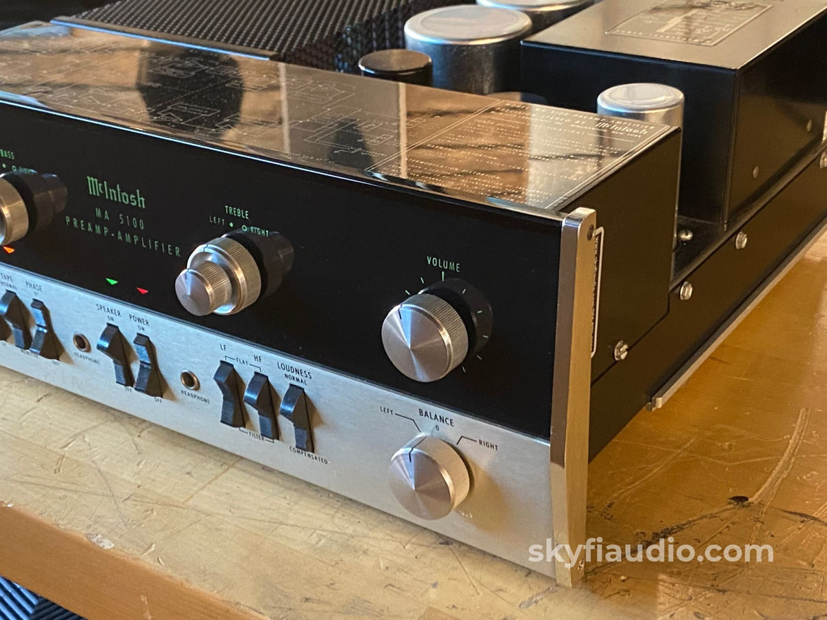 Mcintosh Ma5100 Vintage Solid State Integrated Amplifier Serviced + New Glass And Great History