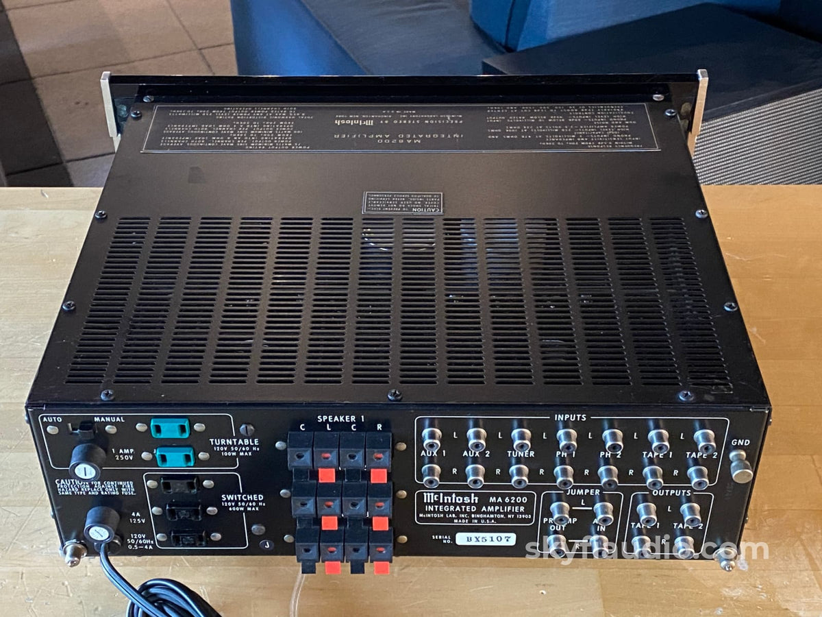 Mcintosh Ma6200 Vintage Integrated Amplifier - Serviced Integrated Amplifier