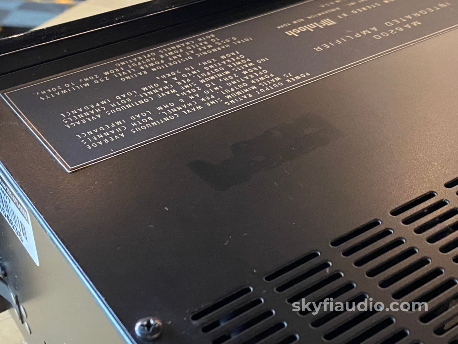 Mcintosh Ma6200 Vintage Integrated Amplifier - Serviced Integrated Amplifier