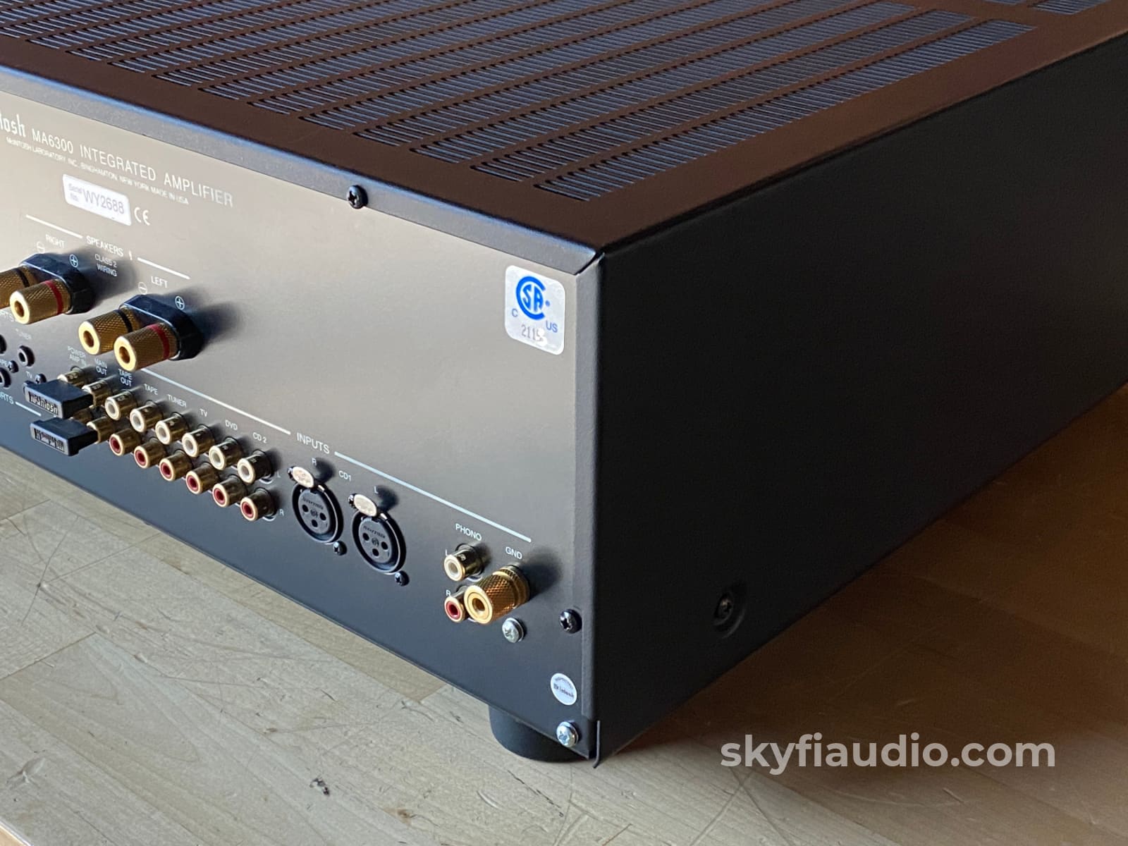 McIntosh MA6300 Integrated Amplifier - All Analog with Phono Input