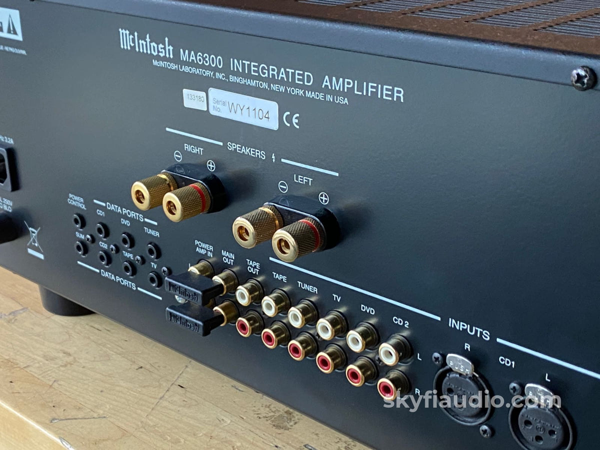 Mcintosh Ma6300 Integrated Amplifier - All Analog With Phono Input