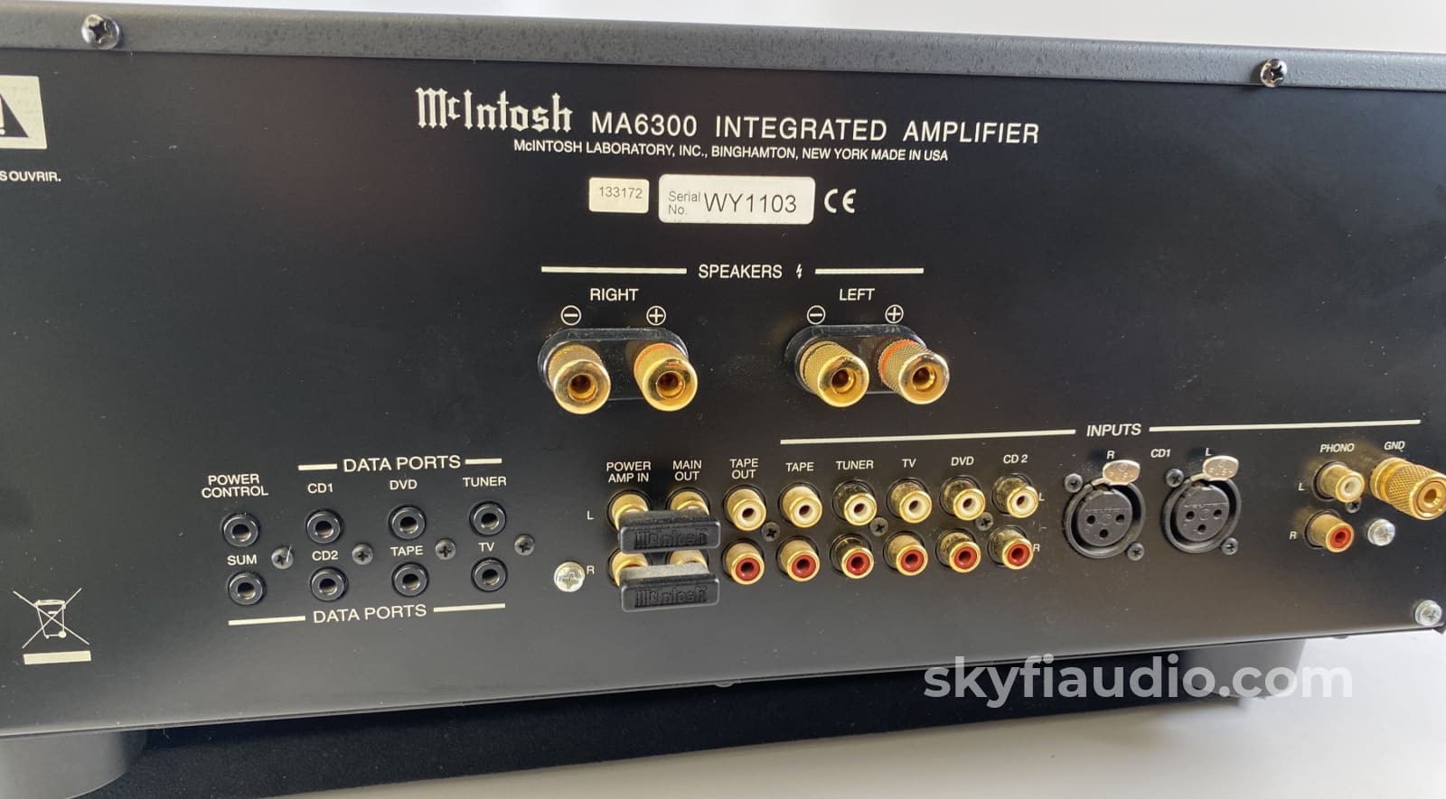 Mcintosh Ma6300 Integrated Amplifier - All Analog With Phono Input Like New And Complete
