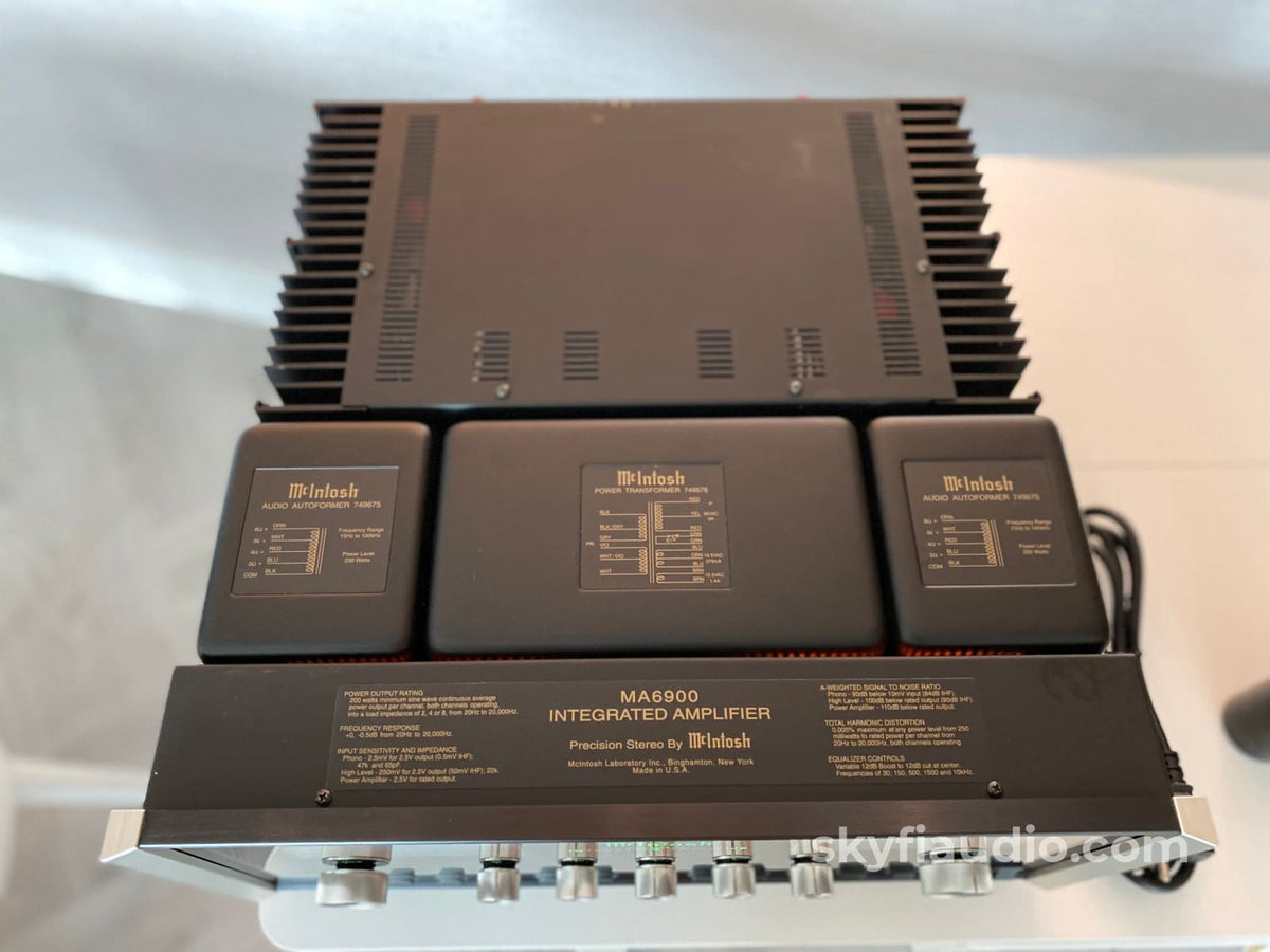 Mcintosh Ma6900 Integrated Amplifier - All Analog With Built-In Phono And Eq Serviced Integrated