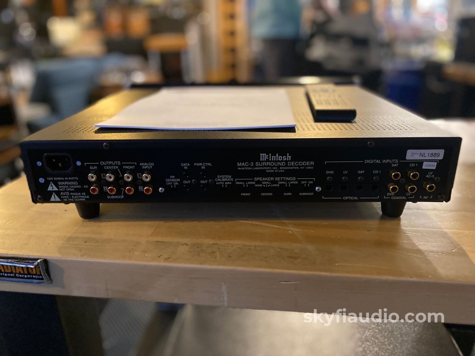 Mcintosh Mac3 Digital Preamp / Surround Decoder Ac-3 Processor