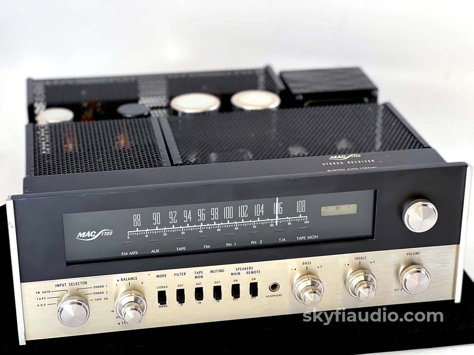 Mcintosh Mac1700 Vintage Receiver W/Tube Tuner - Serviced Integrated Amplifier
