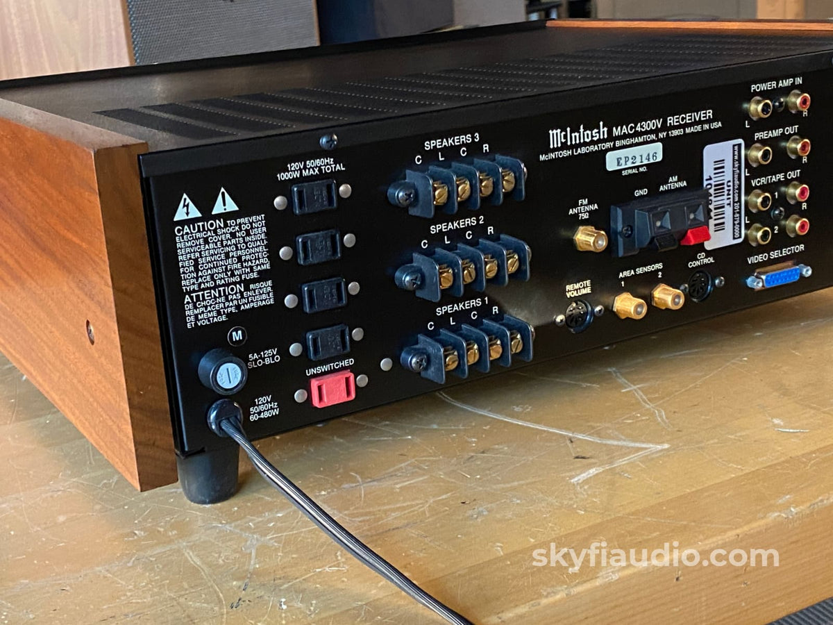 Mcintosh Mac4300V Am/Fm Receiver - Single Owner Survivor Serviced Integrated Amplifier