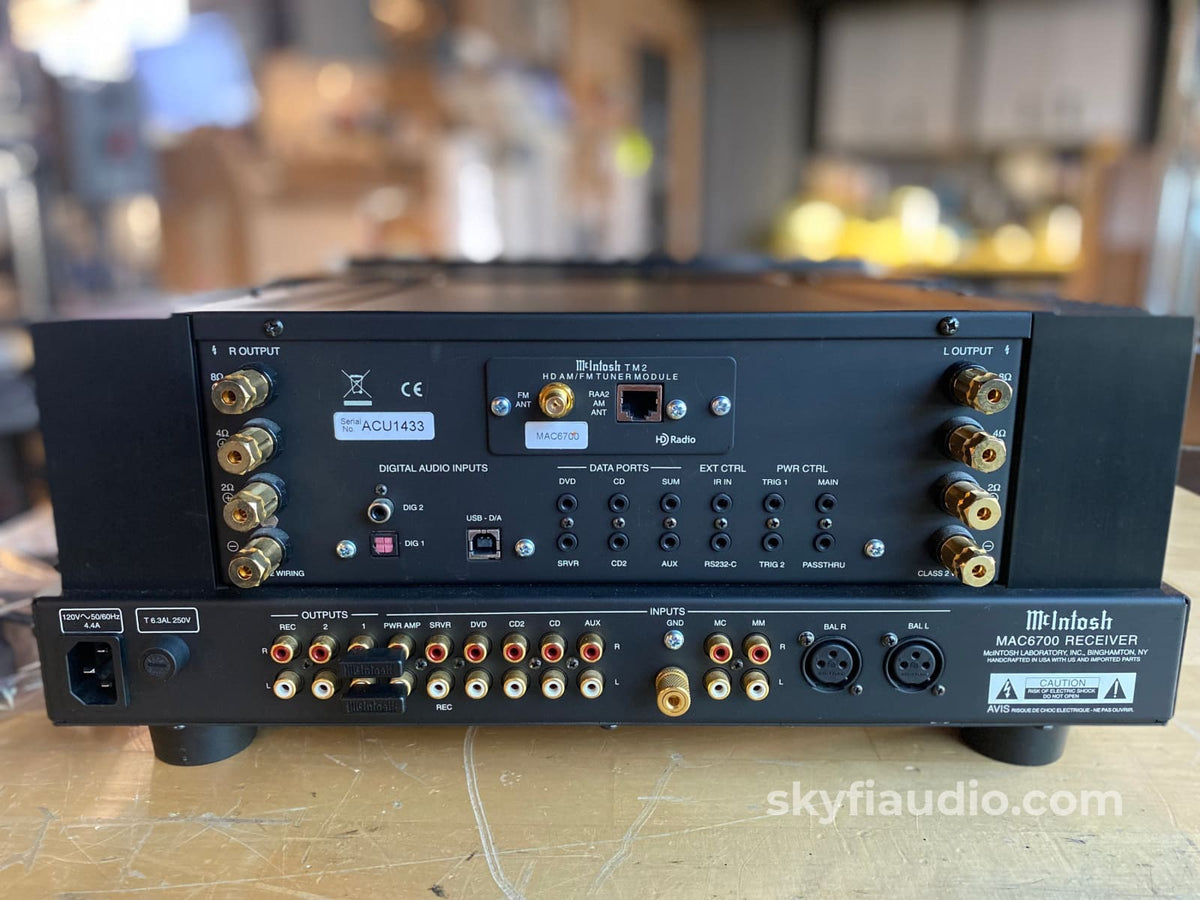 Mcintosh Ma6700 Solid State Receiver With Hd Fm/Am Radio Dac Mm/Mm Phono Integrated Amplifier