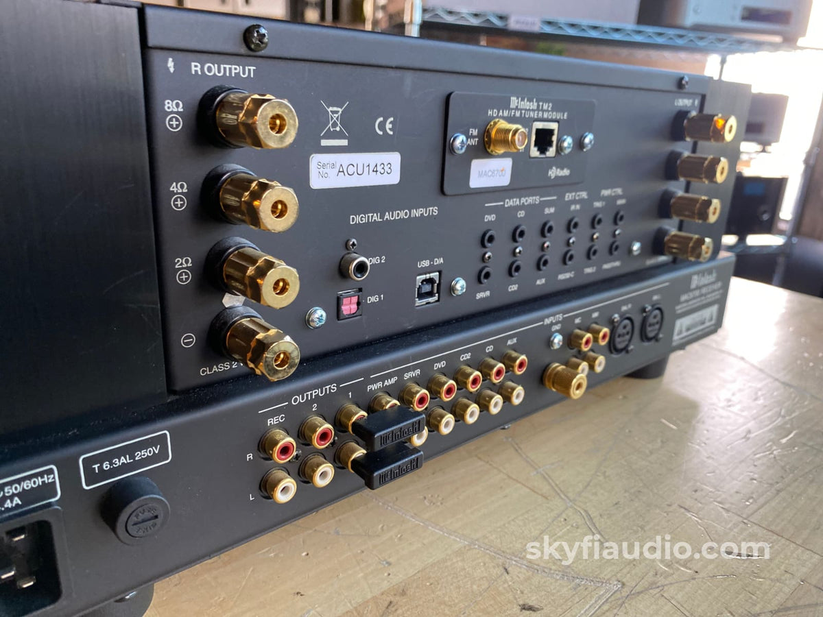 Mcintosh Ma6700 Solid State Receiver With Hd Fm/Am Radio Dac Mm/Mm Phono Integrated Amplifier