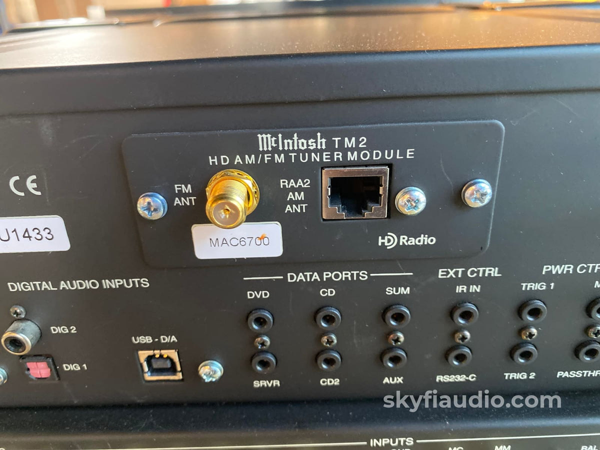 Mcintosh Ma6700 Solid State Receiver With Hd Fm/Am Radio Dac Mm/Mm Phono Integrated Amplifier