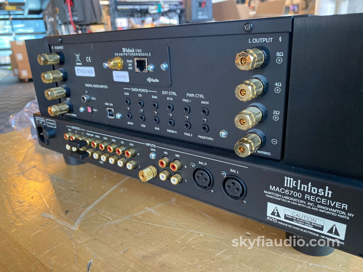 Mcintosh Ma6700 Solid State Receiver With Hd Fm/Am Radio Dac Mm/Mm Phono Integrated Amplifier