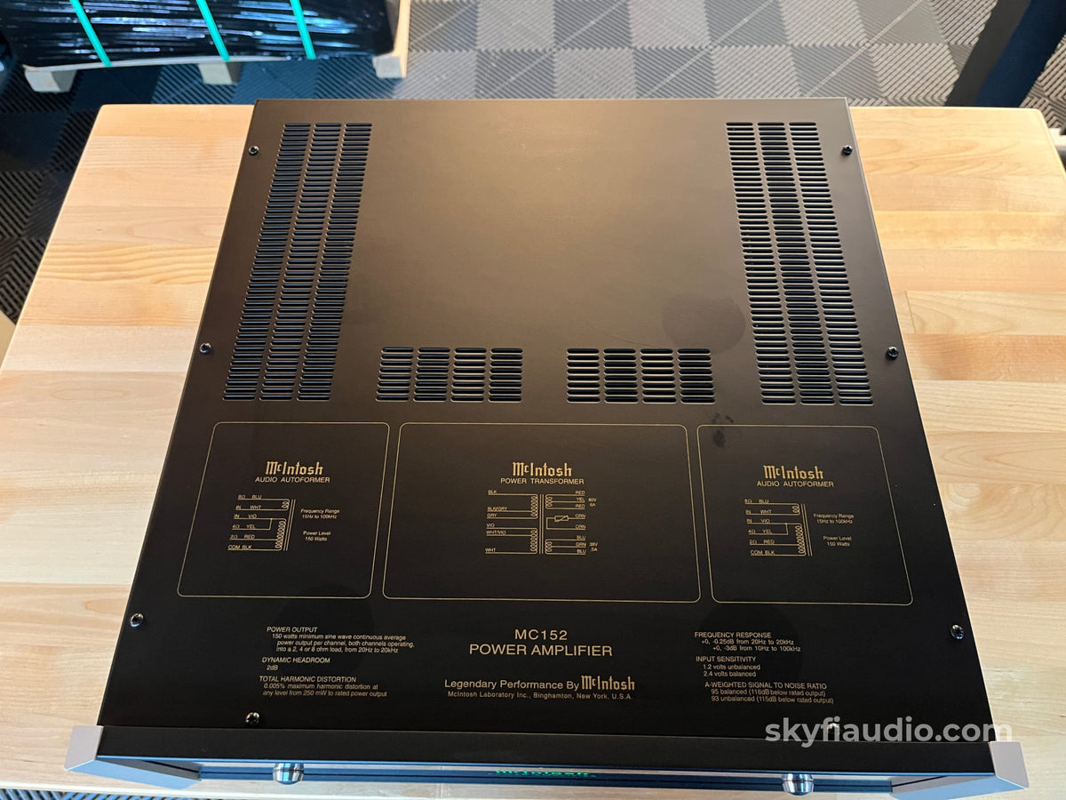 McIntosh MC152 Solid State Amplifier - Pre-Loved - Amplifier