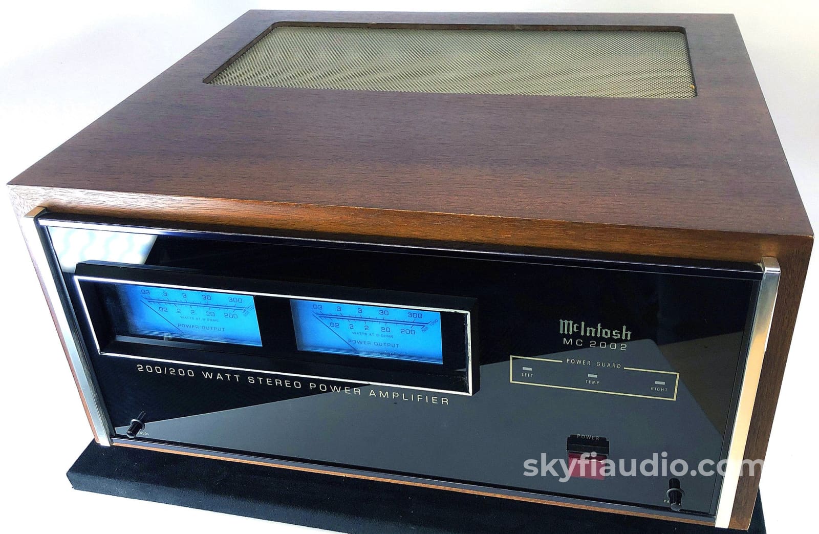 Mcintosh Mc2002 Amplifier With Gorgeous Meters - Rare Wooden Case