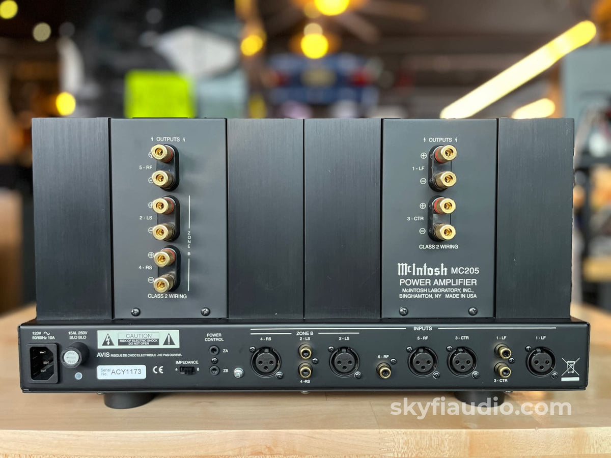 McIntosh MC205 5-Channel Home Theater Amplifier Amplifier