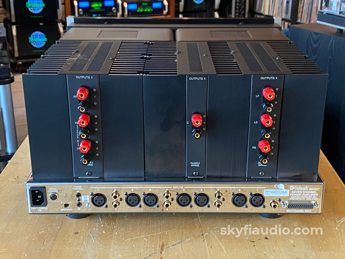Mcintosh Mc207 Home Theater Amplifier 200W X 7 - New Glass!
