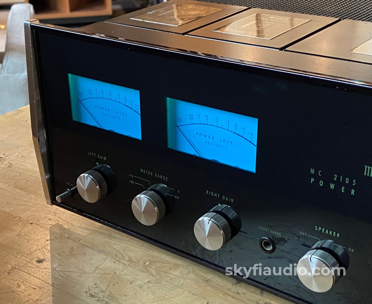 Mcintosh Mc2105 Vintage Amplifier - Serviced With New Glass Amplifier