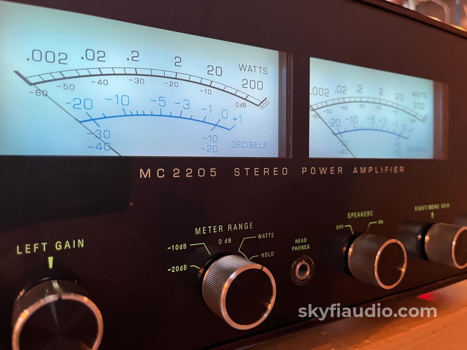 Mcintosh Mc2205 Solid State Amplifier- Skyfi Serviced New Glass! Amplifier