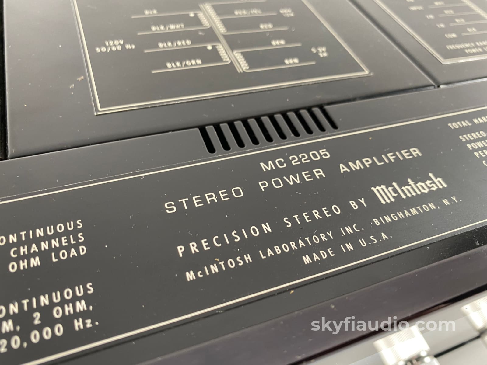 Mcintosh Mc2205 Vintage Stereo Amplifier