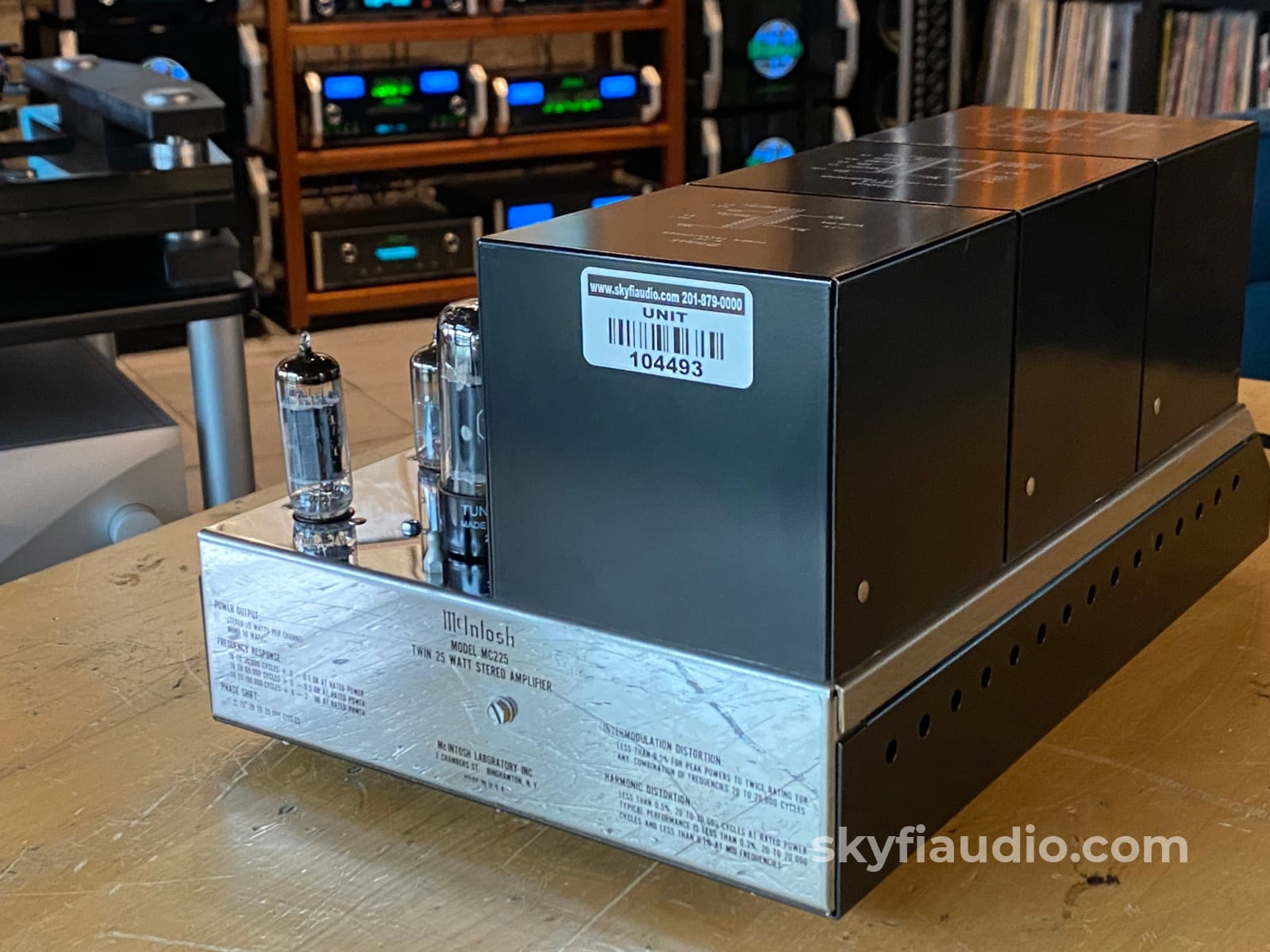 Mcintosh Mc225 Vintage Tube Amplifier From Abkco Music & Records - The Rolling Stones And More!