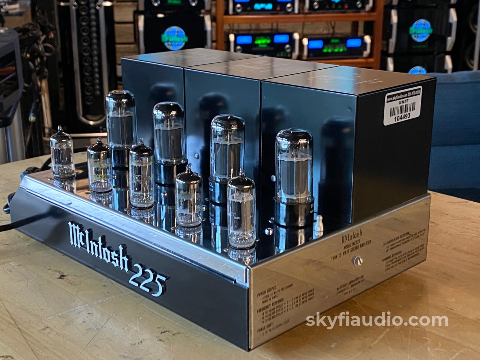 Mcintosh Mc225 Vintage Tube Amplifier From Abkco Music & Records - The Rolling Stones And More!