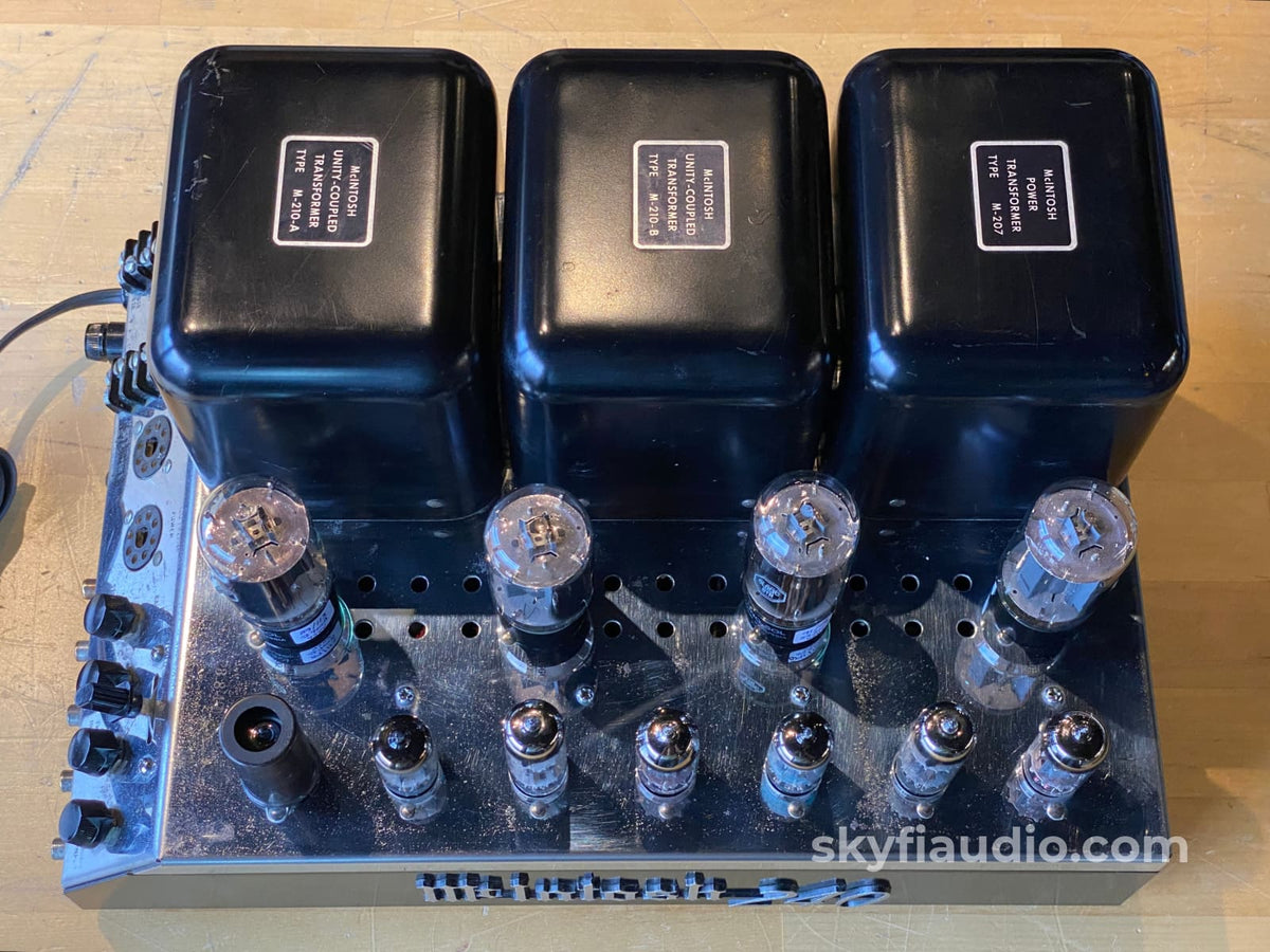 Mcintosh Mc240 Tube Amplifier - Electronically Restored Includes Cage
